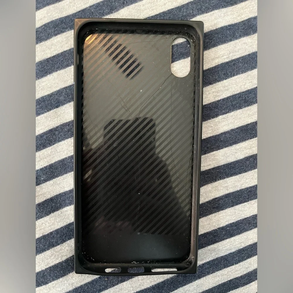 Galaxy Square Rubber iPhone XS Max Phone Case